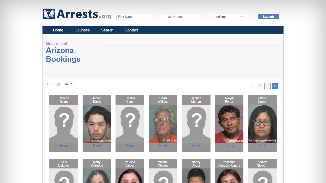 Arizona Arrests and Inmate Search